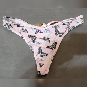 Victoria secret pink butterfly thong XXL